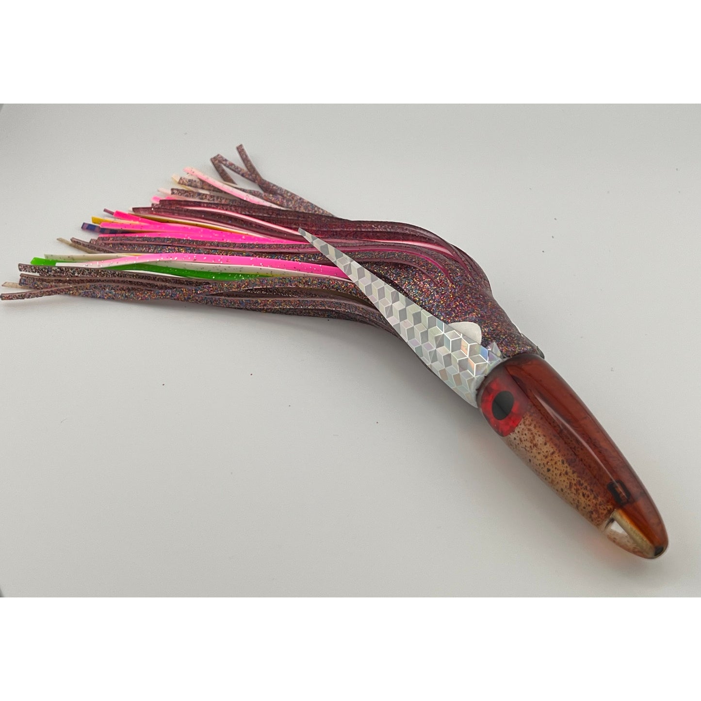 7" Squid Lure-Bullet w/black & red eye