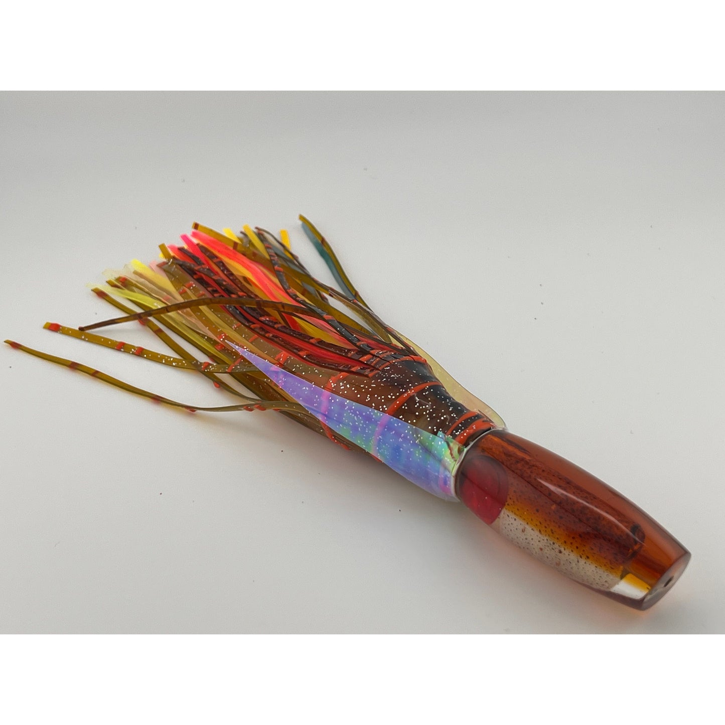 7" Squid Lure-Slant w/solid red eye