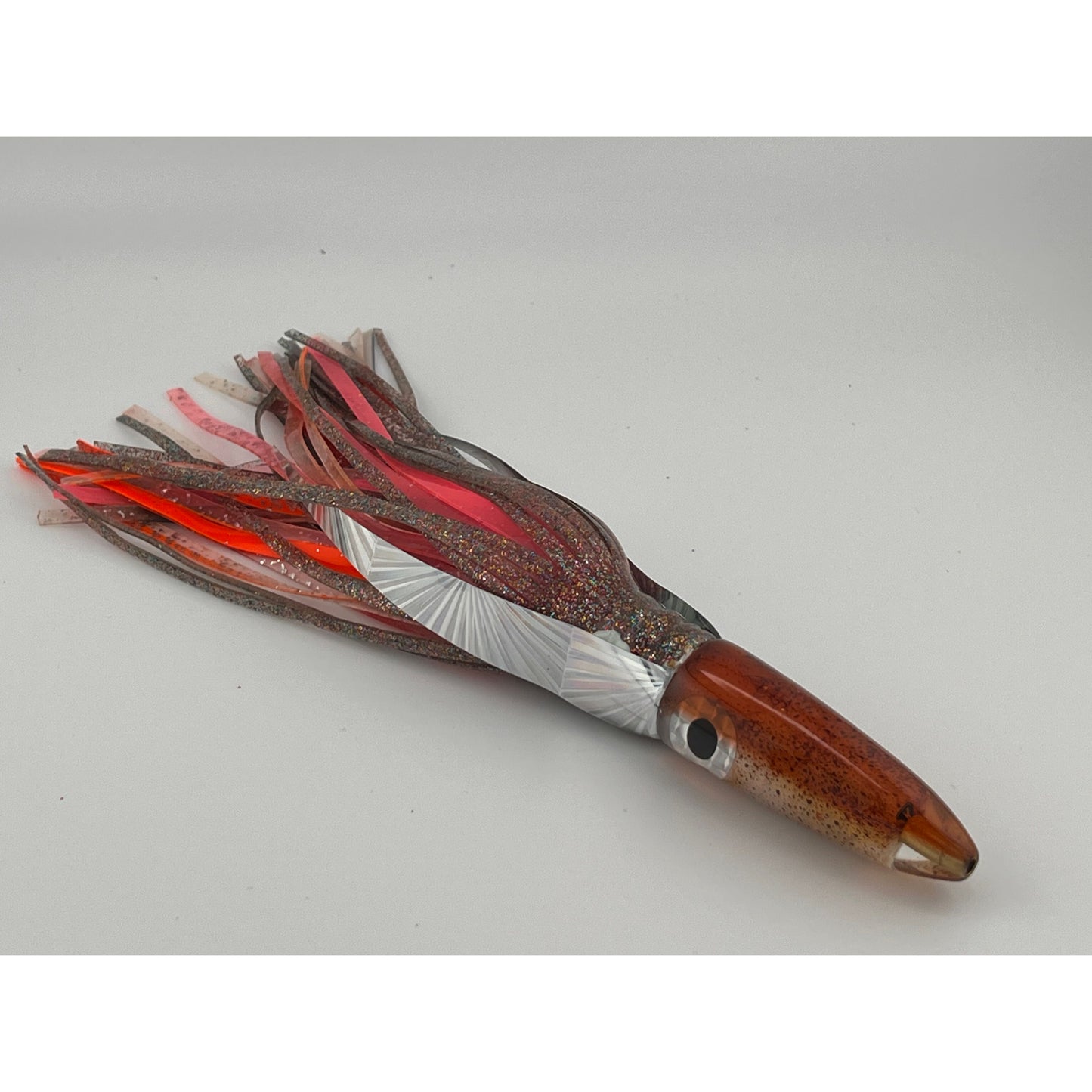 7" Squid Lure-Bullet w/black & silver eye
