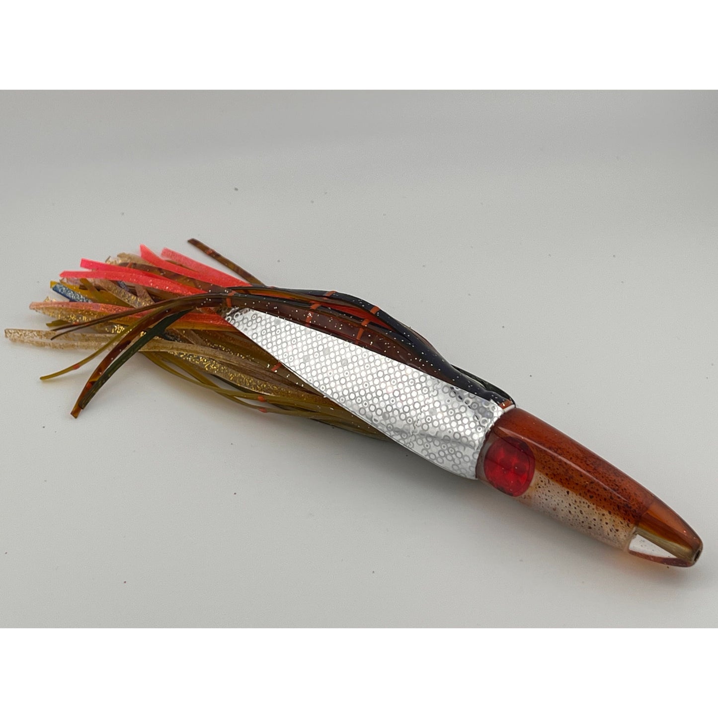 7" Squid Lure-Bullet w/ solid red eye