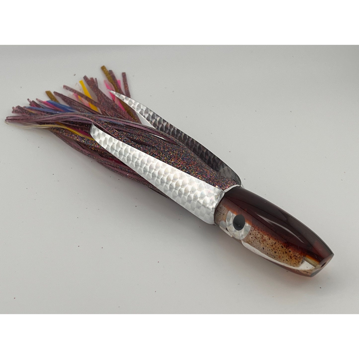7" Squid Lure-Slant w/black & silver eye