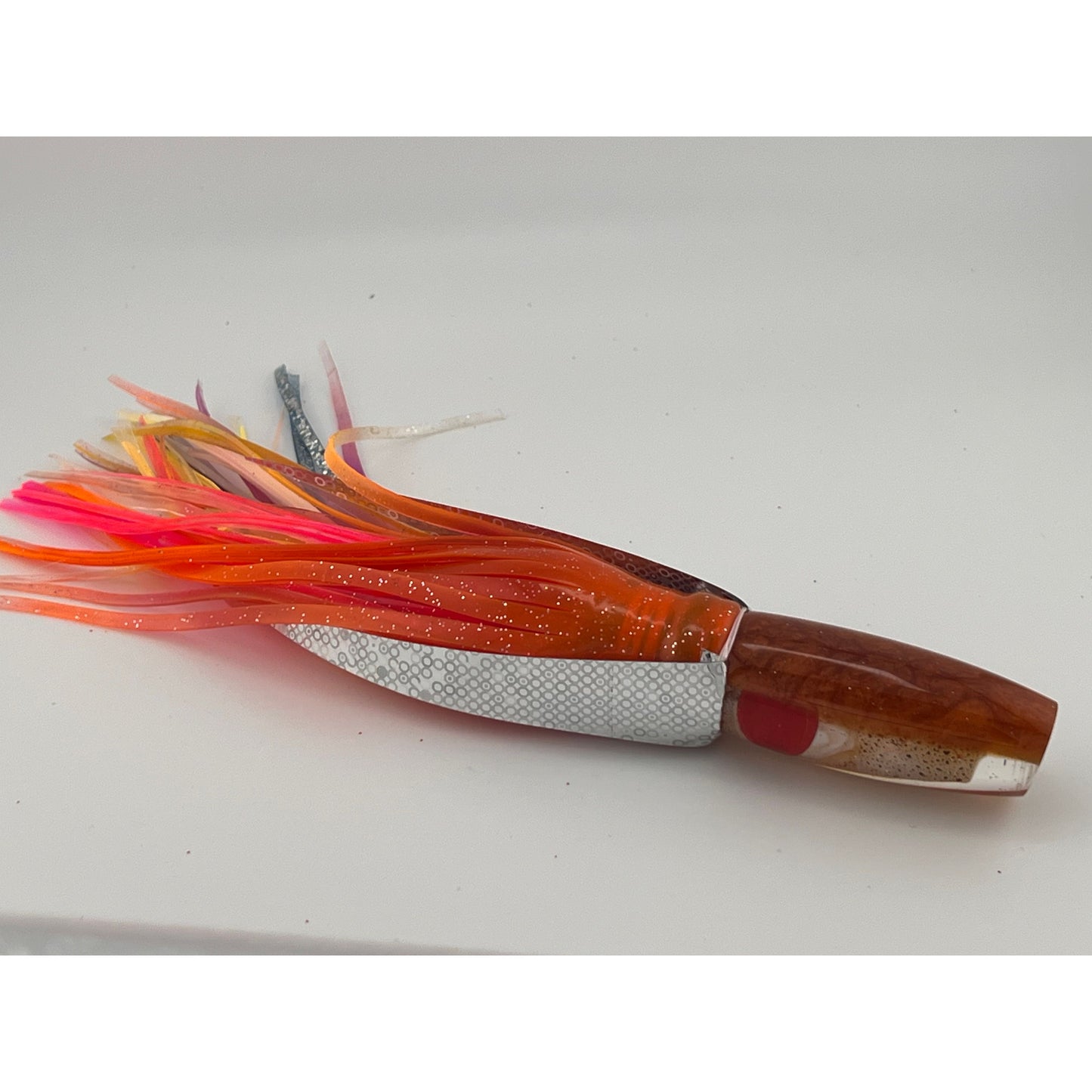 7" Squid Lure-Slant w/solid red eye