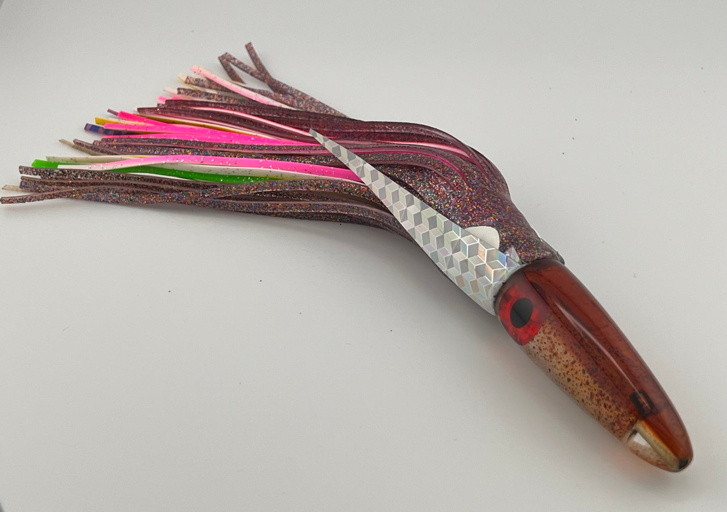 7" Squid Lure-Bullet w/black & red eye