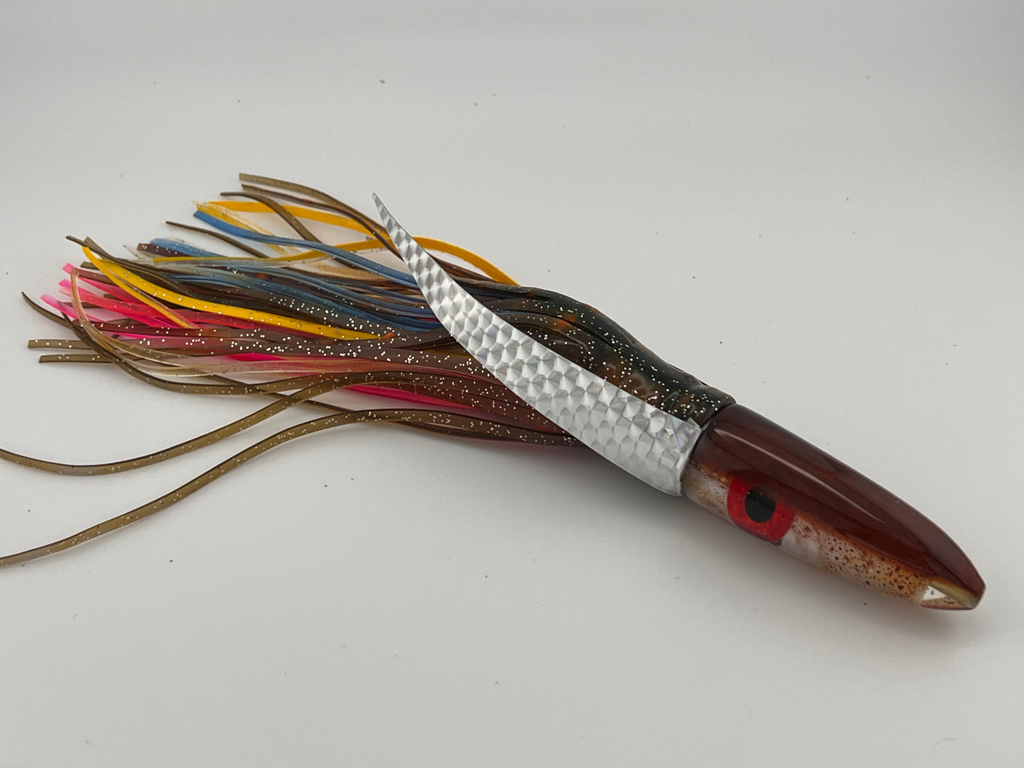 7" Squid Lure-Bullet w/black & red eye