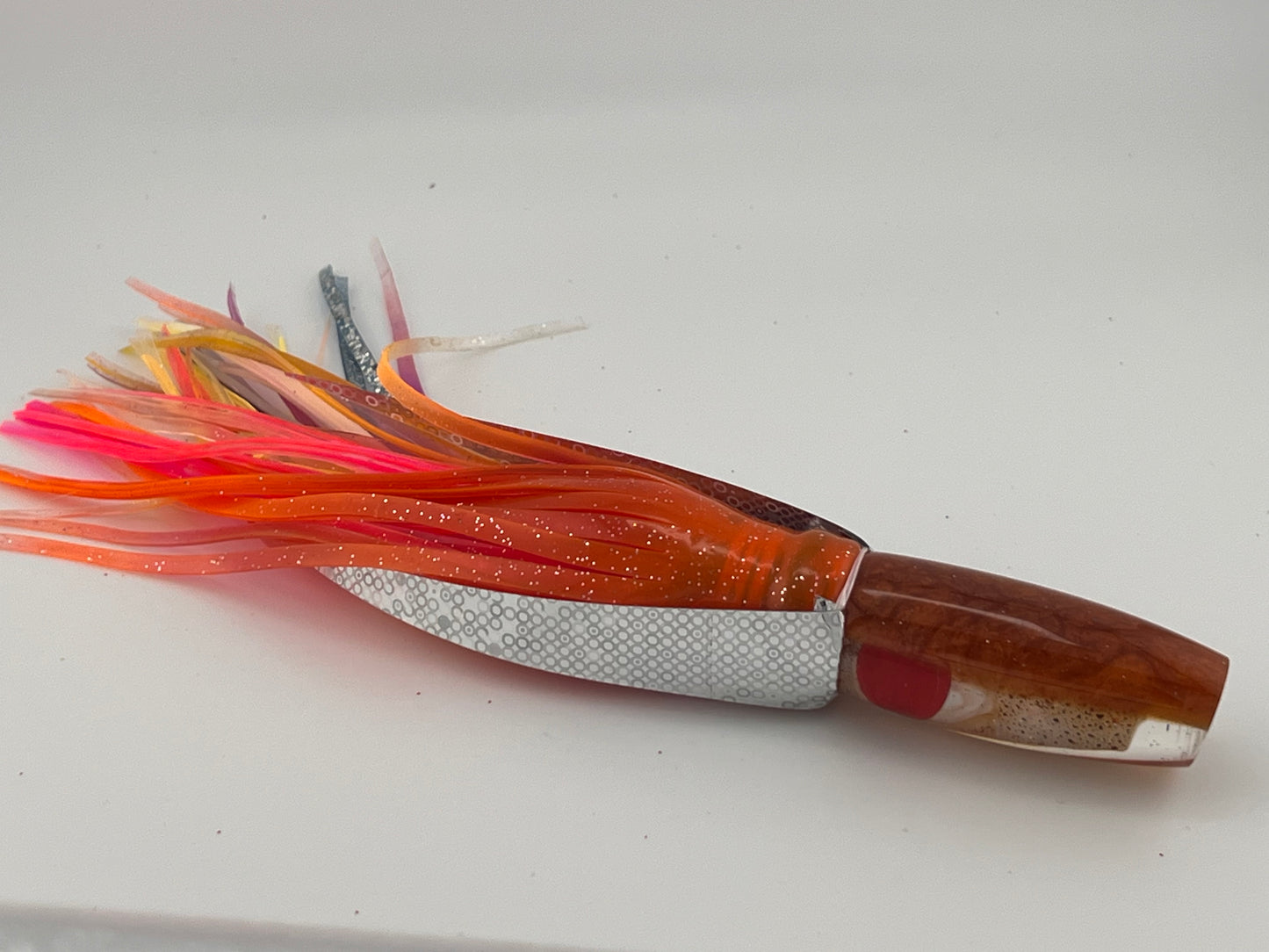 7" Squid Lure-Slant w/solid red eye