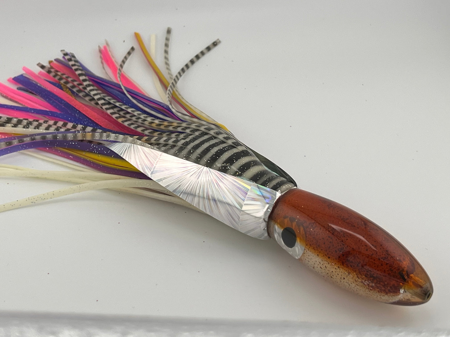 9" Squid Lure-Bullet w/black & silver eye