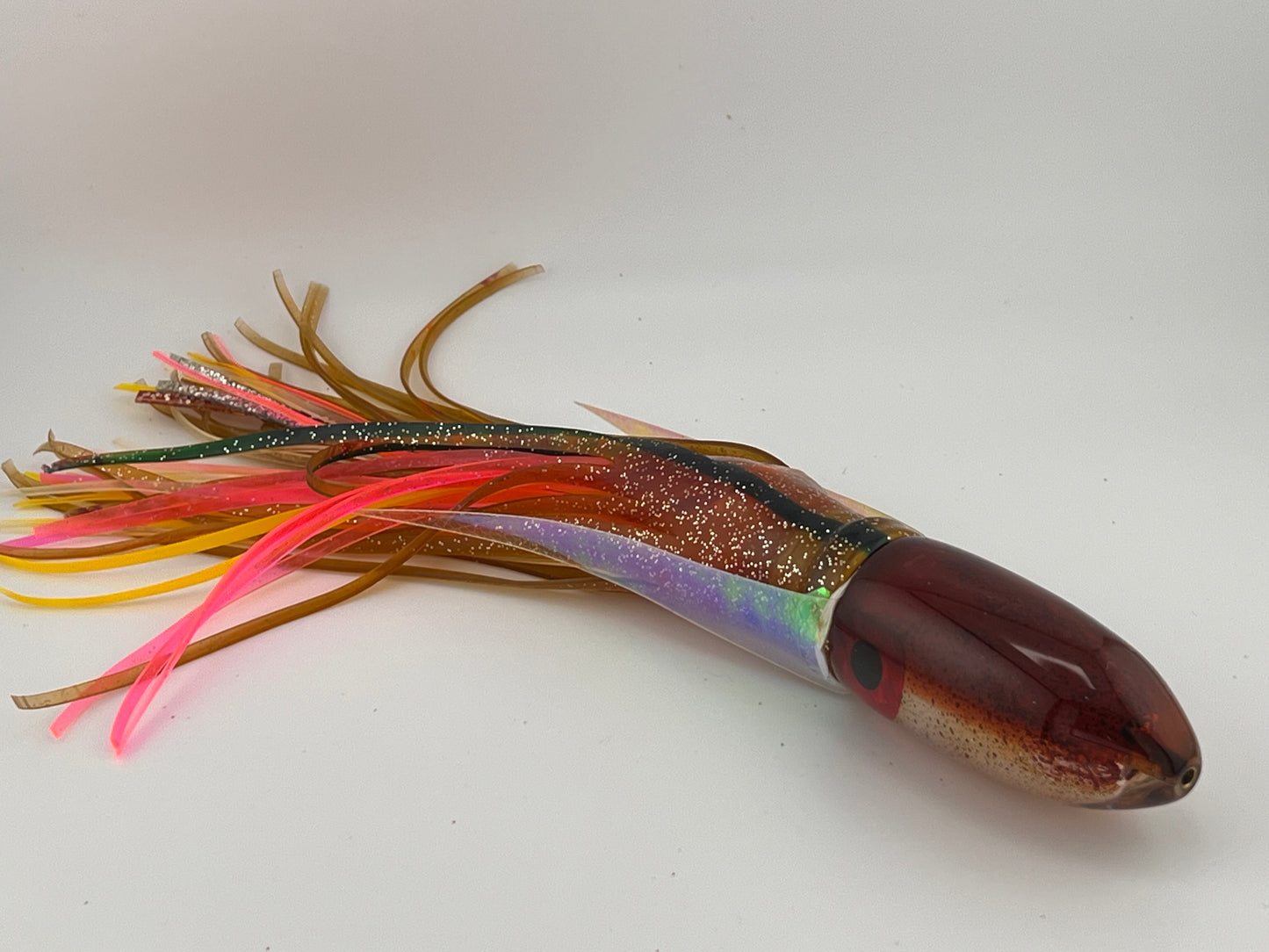 9" Squid Lure-Bullet w/black & red eye